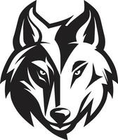 Ferocious Timberwolf Seal Nocturnal Wolf Pack Insignia vector