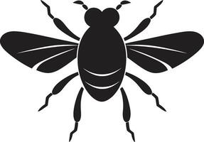 Creeping Tsetse Emblem Tiny Assassin Icon vector