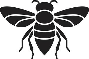 Monochrome Infection Spreader Silent Insect Plague Insignia vector