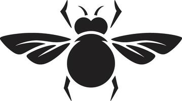 Black Vector Bug Badge Insect Infestation Insignia