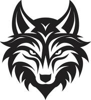 Ferocious Roar Emblem Sinister Timberwolf Symbol vector