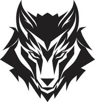 Wolfs Majesty Seal Majestic Alpha Iconography vector