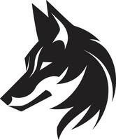 Graceful Wolf Pack Icon Ferocious Alpha Mark vector