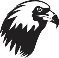 Elegant Vultures Solitude Badge Silent Vultures Sovereign Crest vector