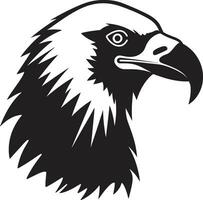 Monochrome Sky Scavenger Insignia Vultures Majestic Domain Badge vector