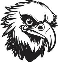 Vultures Majestic Domain Badge Elegant Avian Sentinel Icon vector