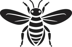 Monochrome Wasp Autocratic Icon Onyx Winged Avenger Mark vector