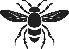 Stealthy Insect Dominator Crest Nocturnal Wasp Overlord Icon vector