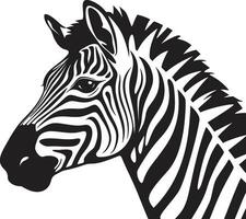 Stealthy Equine Beauty Insignia Shadowed Zebras Regal Majesty vector