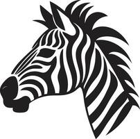 Graceful Stripes of Beauty Symbol Black and White Zebras Silent Stripes vector