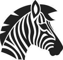 The Graceful Striped Wilderness Prowling Black and White Serenity vector