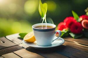 the benefits of tea. AI-Generated photo