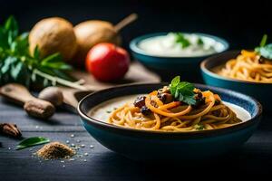 the best pasta recipes for a healthy diet. AI-Generated photo