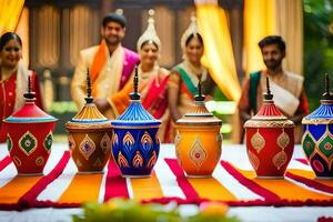 indian wedding decor ideas. AI-Generated photo