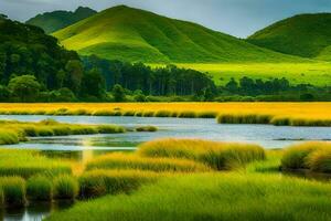the green hills of sri lanka. AI-Generated photo