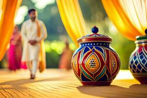 indian wedding decoration ideas. AI-Generated photo