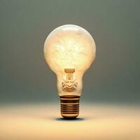 Luminous Sparks of Imagination   Lightbulb symbolizing an idea   generative ai photo
