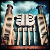 AI Generated Vintage Power Station photo