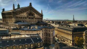 aéreo ver de ópera garnier, París soleado día foto