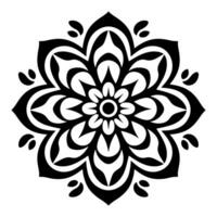 Simple minimalistic mandala vector