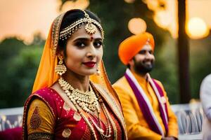 indian wedding in jaipur. AI-Generated photo