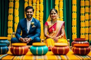 el boda, Bombay, fotografía, el Boda brigada. generado por ai foto