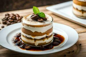 the best coffee desserts in the world. AI-Generated photo