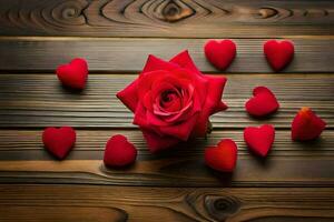 photo wallpaper hearts, the rose, the heart, the rose, the heart, the rose,. AI-Generated