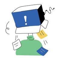 Trendy Information Alert vector