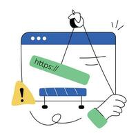 Trendy Wrong URL vector