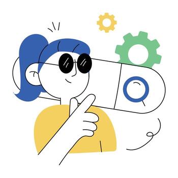 Trendy Web Optimization vector