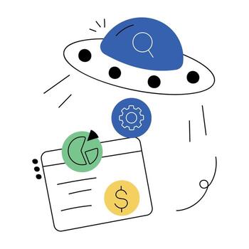 Trendy SEO Pricing vector