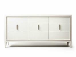 Furniture on white background AI Generative photo