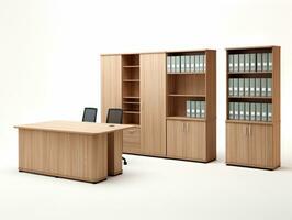 Furniture on white background AI Generative photo