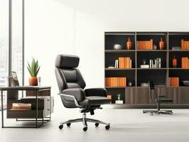 Furniture on white background AI Generative photo