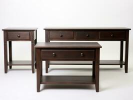 Furniture on white background AI Generative photo