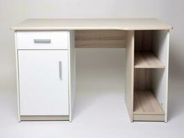 mueble en blanco antecedentes ai generativo foto