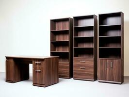 Furniture on white background AI Generative photo
