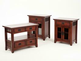 Furniture on white background AI Generative photo