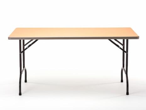 Table on white background AI Generative photo
