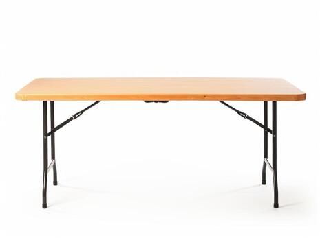 Table on white background AI Generative photo
