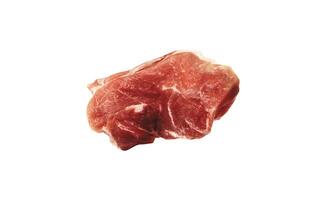 filete filete carne de vaca carne aislado en blanco foto