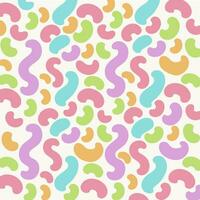 Colorful Pastel Wavy Tick Mark Seamless Pattern.A fun and whimsical seamless pattern with colorful pastel wavy tick marks on a white background. vector