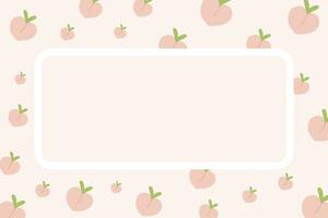 seamless pattern with peach on pink background photo