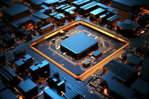 Rigid Circuit board. Generate Ai photo