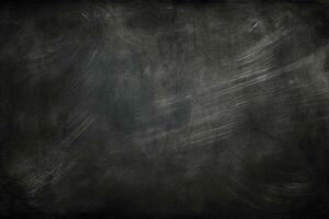 Black Chalkboard Texture Background Grunge AI Generative photo