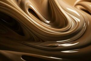 Vanilla Abstract Background Liquid Cream Sweet Syrup AI Generative photo