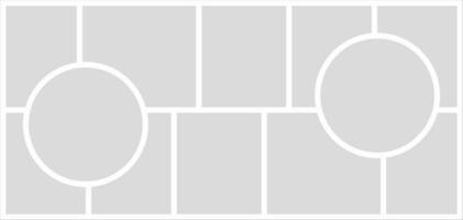 Pictures or photos frame collage. comics page grid layout abstract photo frames and digital photo wall template vector