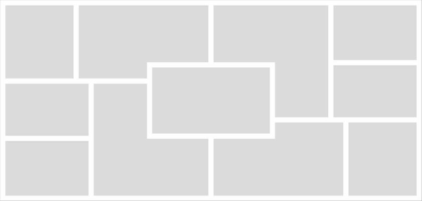 Pictures or photos frame collage. comics page grid layout abstract photo frames and digital photo wall template