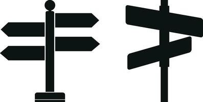 Signpost or Road Sign Vector Design.